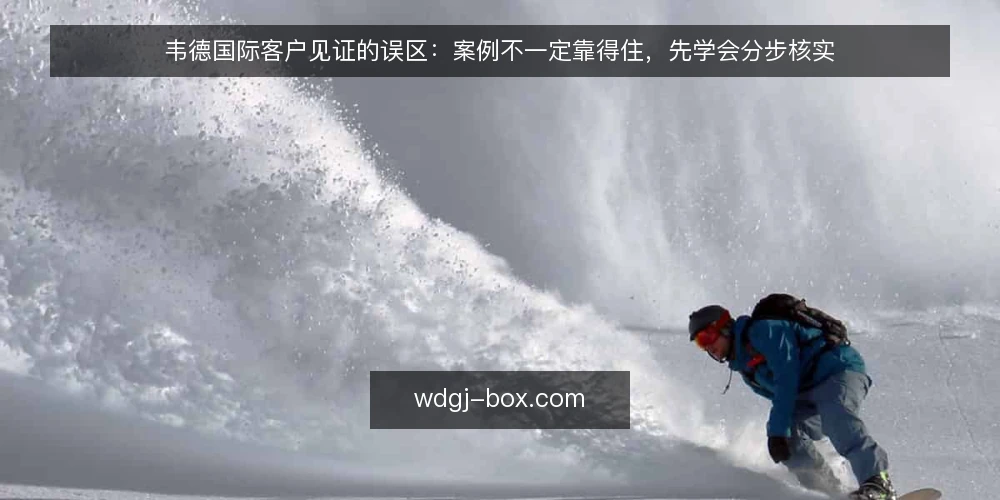 韦德国际客户见证的误区:案例不一定靠得住,先学会分步核实 — 先备齐核实素材与判断口径 配图